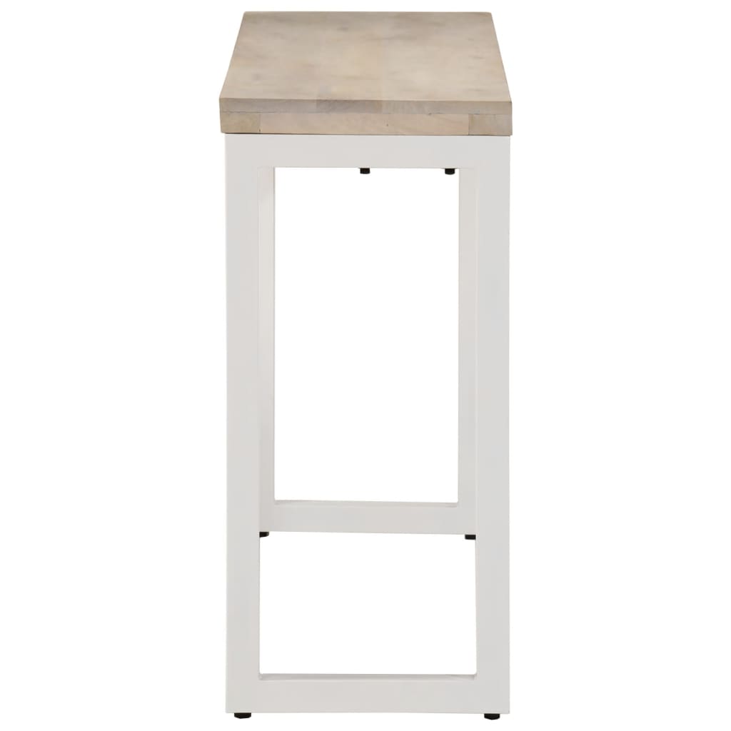 8721012445628_g_en_hd_2 vidaXL Console Table Brown 110x35x76 cm Solid Wood Mango and Iron - Image 4