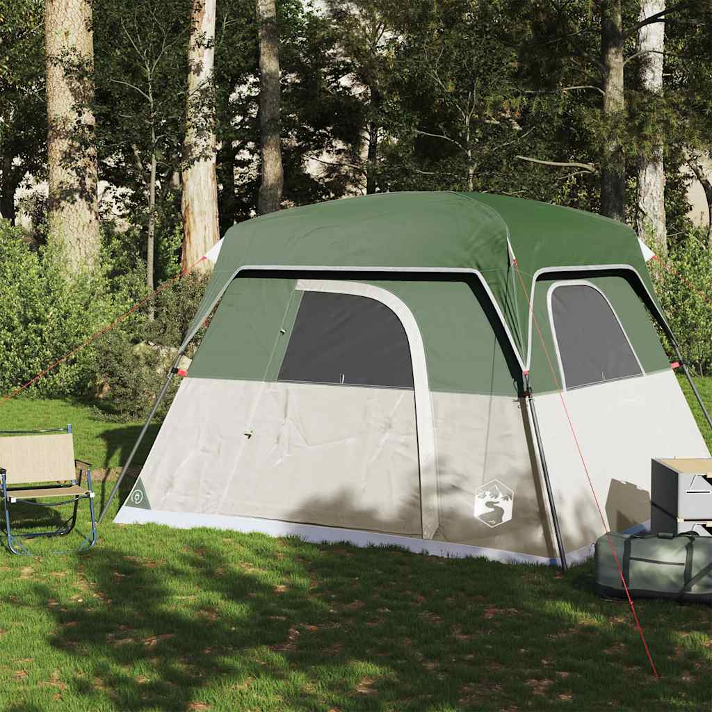 8721012445796_g_en_hd_1 vidaXL Camping Tent Cabin 4-Person Green Waterproof - Image 3