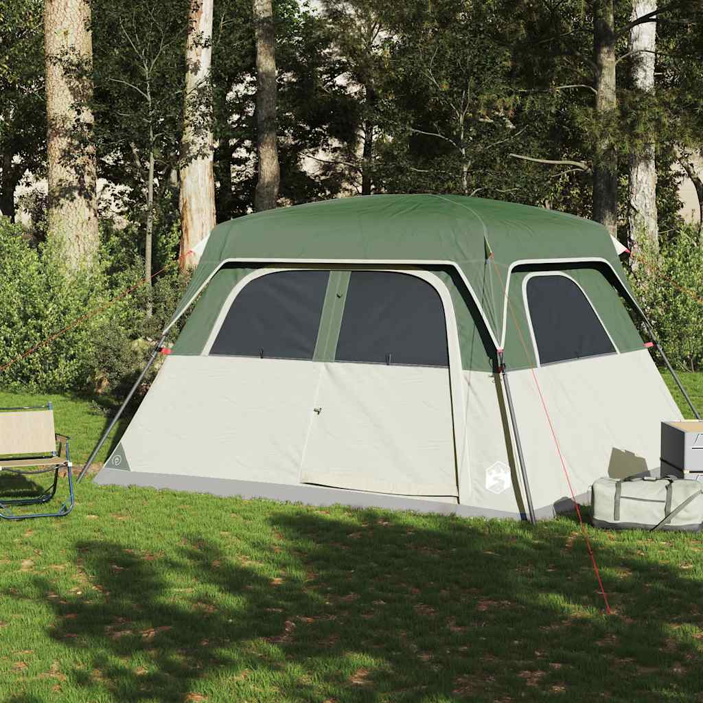 8721012445826_g_en_hd_1 vidaXL Family Tent Cabin 6-Person Green Waterproof - Image 3