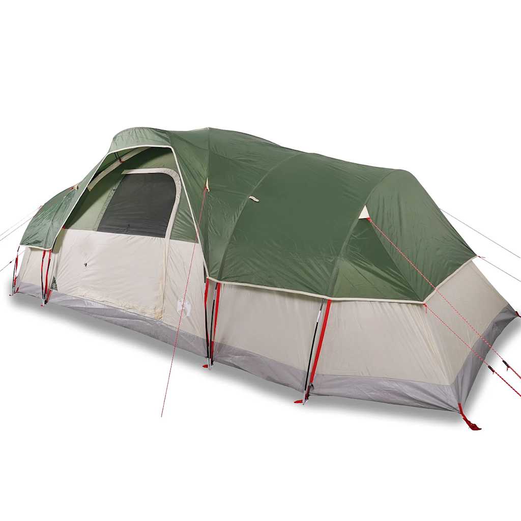 8721012446038_a_en_hd_1 vidaXL Family Tent Dome 11-Person Green Waterproof - Image 2
