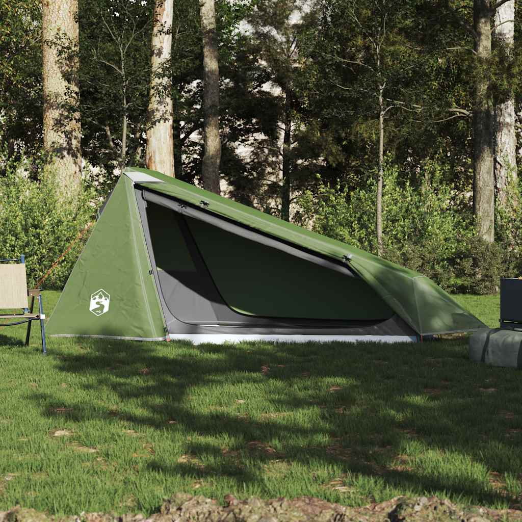8721012446427_g_en_hd_1 vidaXL Camping Tent Tunnel 1-Person Green Waterproof - Image 3
