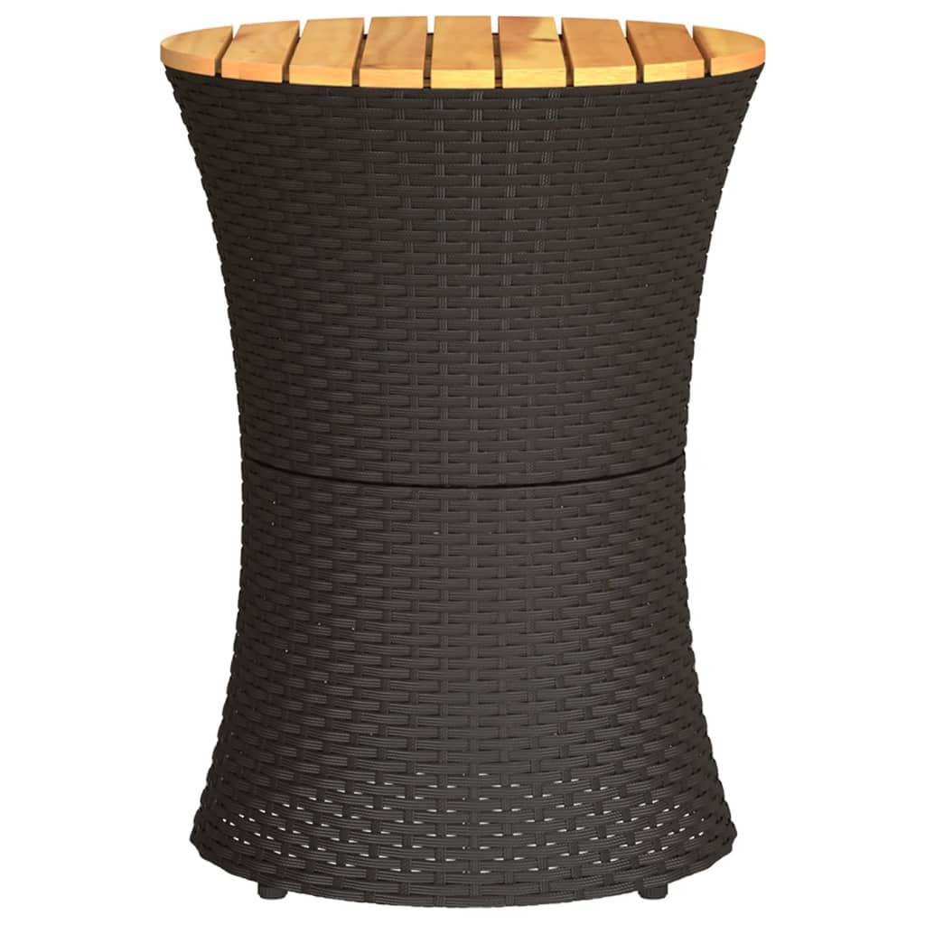 8721012449213_g_en_hd_3 vidaXL Garden Side Table Drum Shape Black Poly Rattan and Solid Wood - Image 5