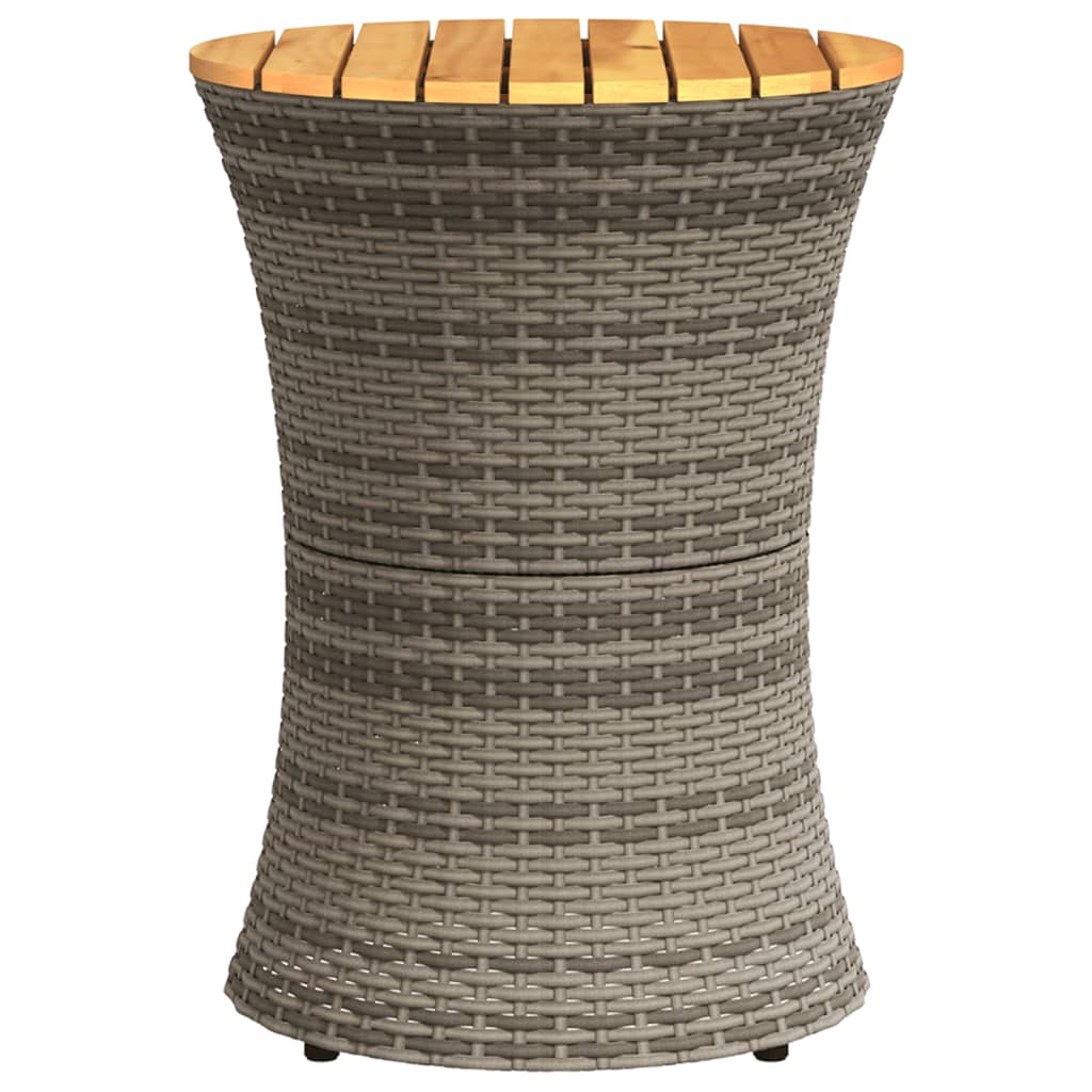 8721012449220_g_en_hd_3 vidaXL Garden Side Table Drum Shape Grey Poly Rattan and Solid Wood - Image 5