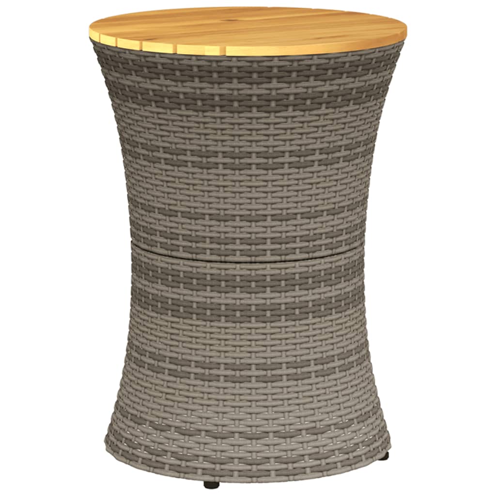 8721012449220_g_en_hd_4 vidaXL Garden Side Table Drum Shape Grey Poly Rattan and Solid Wood - Image 6