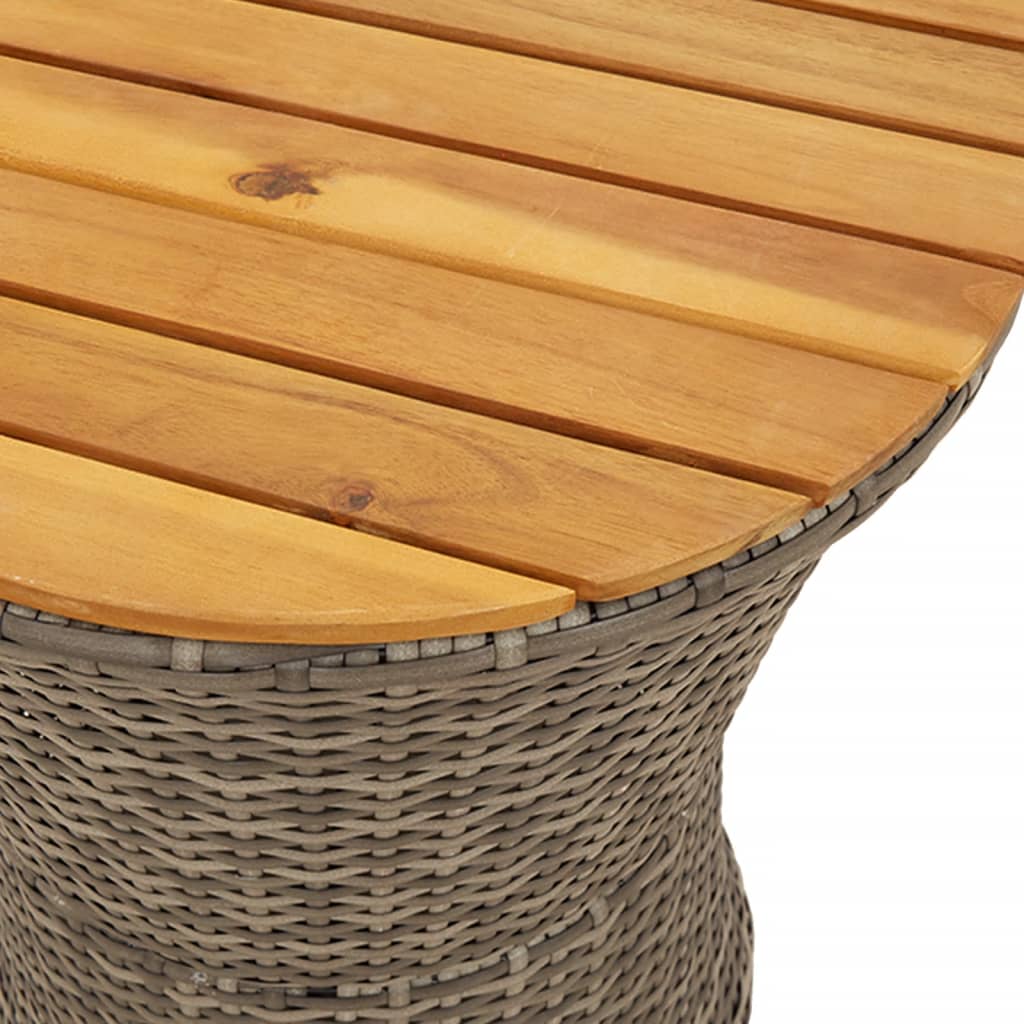 8721012449220_g_en_hd_6 vidaXL Garden Side Table Drum Shape Grey Poly Rattan and Solid Wood - Image 8