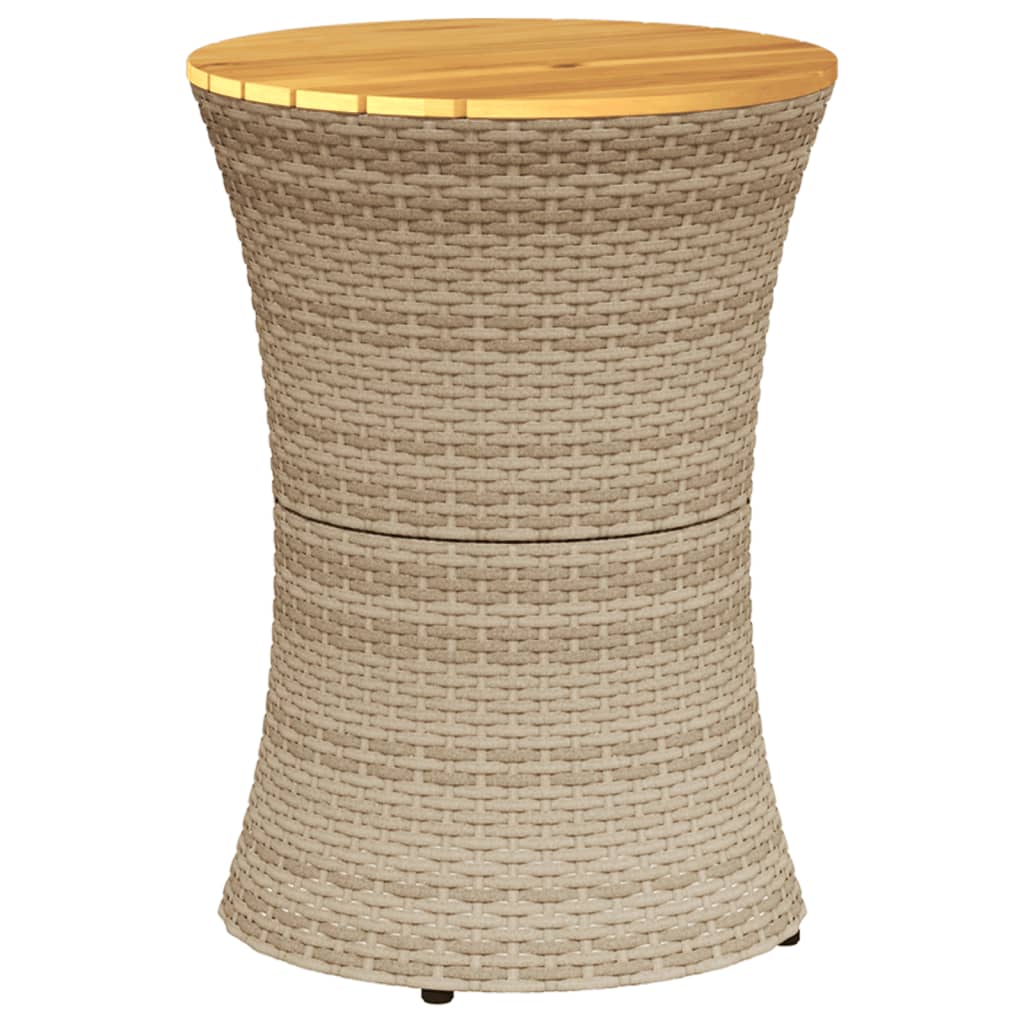 8721012449237_a_en_hd_1 vidaXL Garden Side Table Drum Shape Beige Poly Rattan and Solid Wood - Image 2