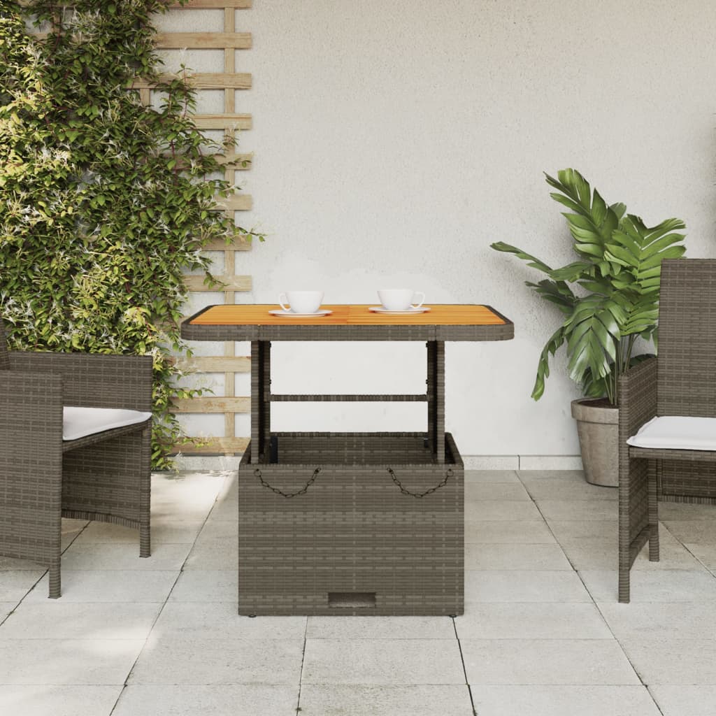 8721012449435_g_en_hd_1 vidaXL Garden Table Grey 80x80x71 cm Poly Rattan and Acacia Wood - Image 3