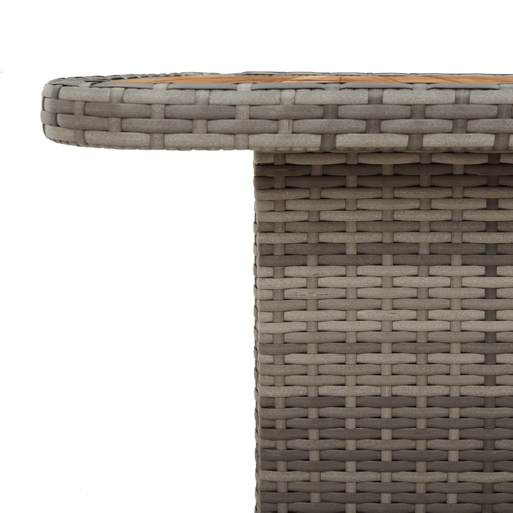 8721012449435_g_en_hd_6 vidaXL Garden Table Grey 80x80x71 cm Poly Rattan and Acacia Wood - Image 8