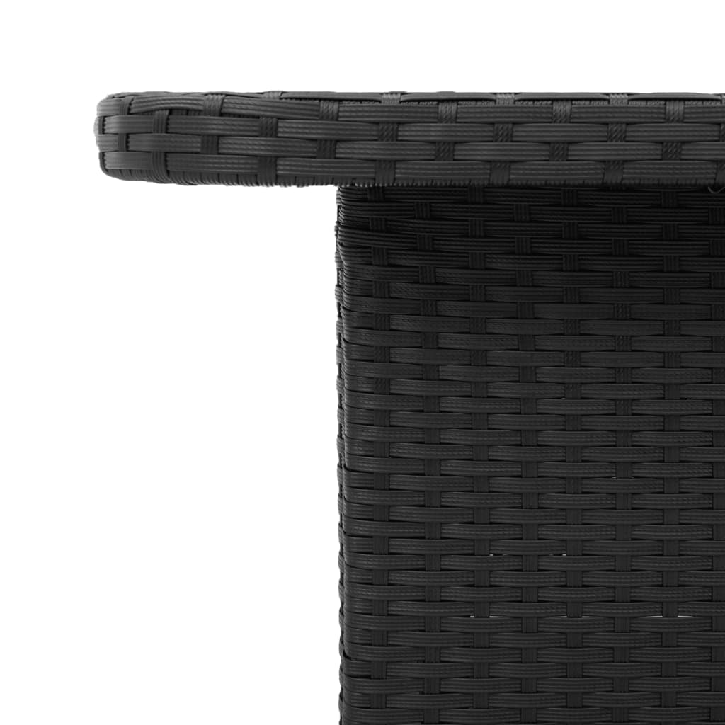 8721012449480_g_en_hd_6 vidaXL Garden Table Black 90x55x71 cm Poly Rattan and Acacia Wood - Image 8