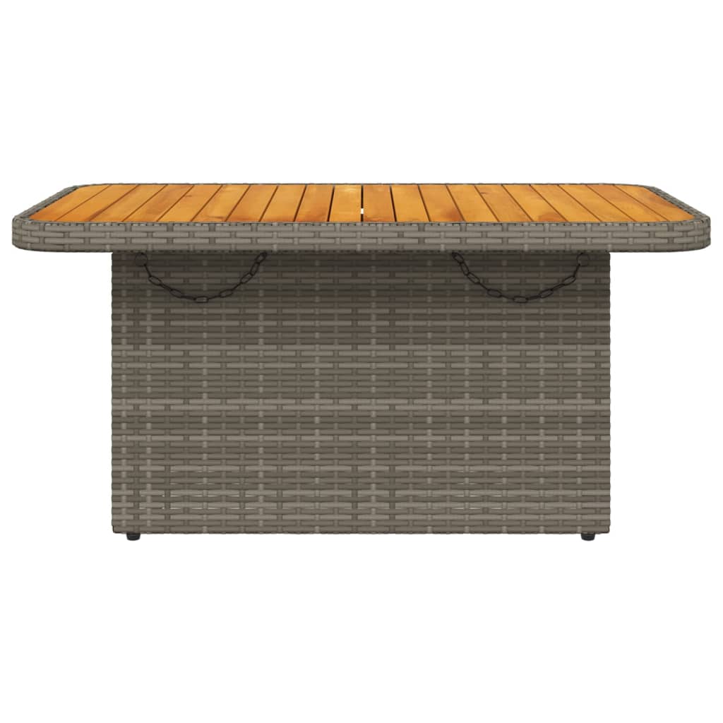 8721012449497_g_en_hd_3 vidaXL Garden Table Grey 90x55x71 cm Poly Rattan and Acacia Wood - Image 5