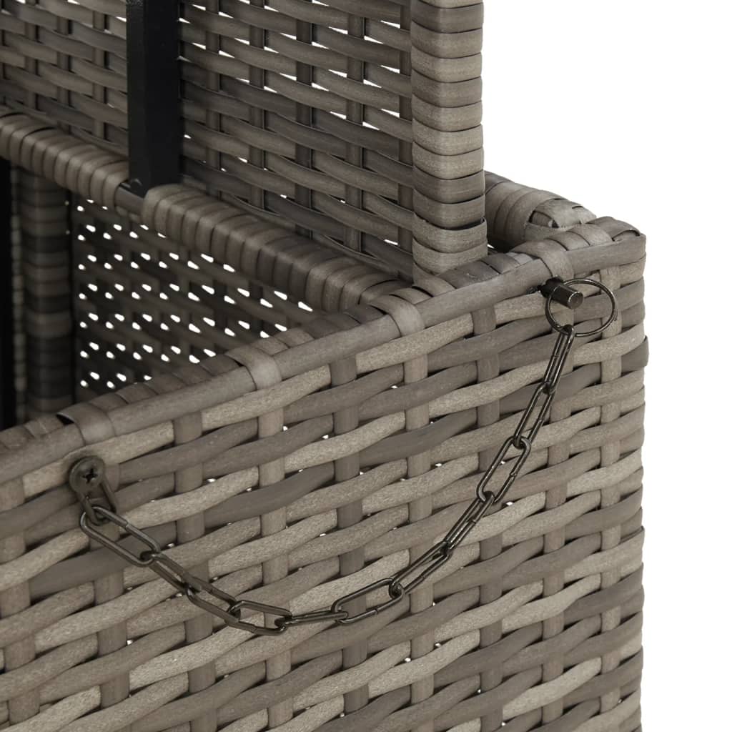 8721012449497_g_en_hd_8 vidaXL Garden Table Grey 90x55x71 cm Poly Rattan and Acacia Wood - Image 10