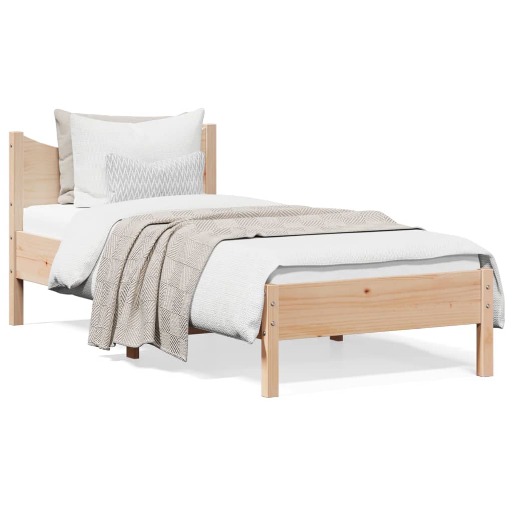 8721012449848_a_en_hd_1 vidaXL Bed Frame without Mattress 92x187 cm Single Solid Wood Pine - Image 2