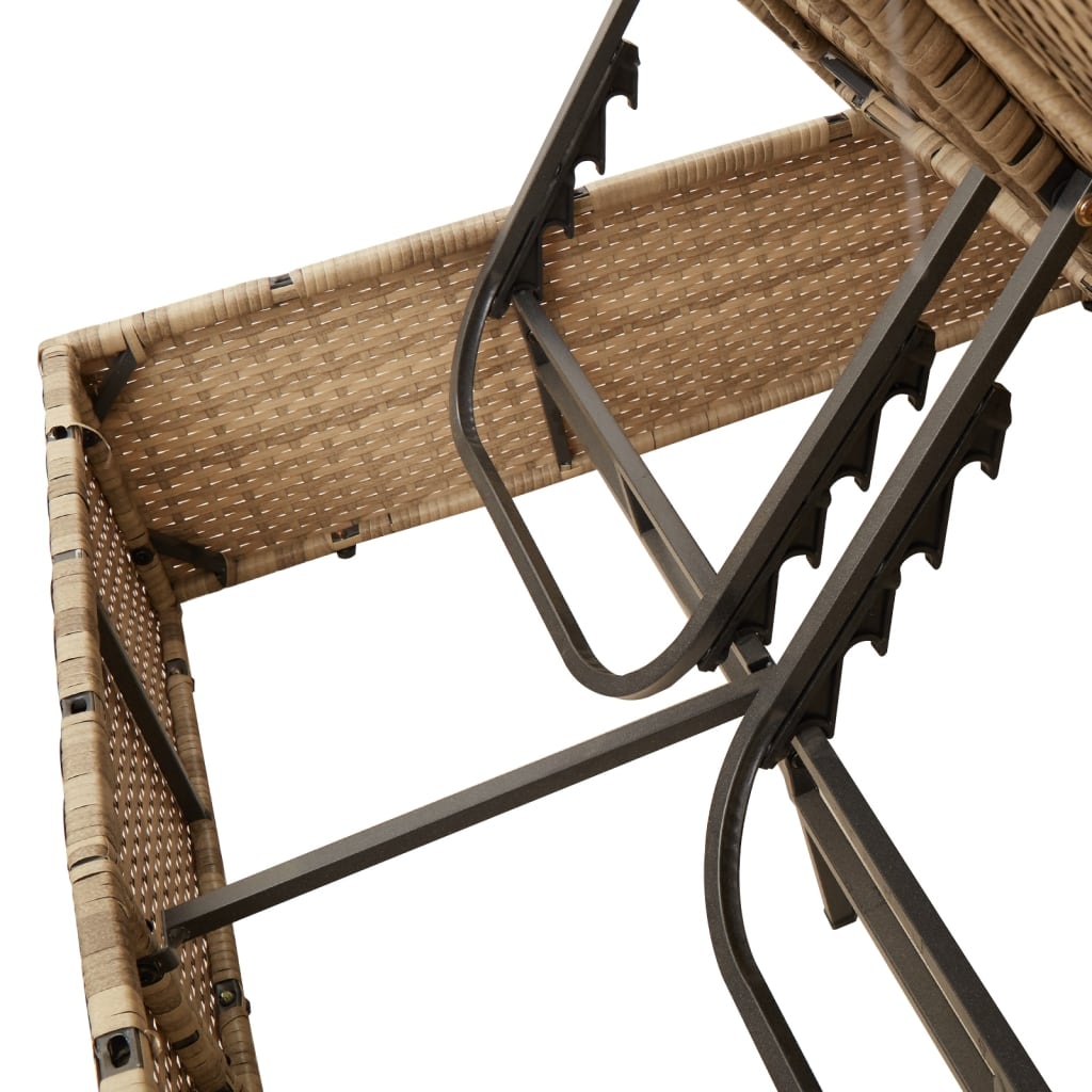 8721012450981_g_en_hd_6 vidaXL Double Sun Lounger with Cushions&Parasol Beige Poly Rattan - Image 8