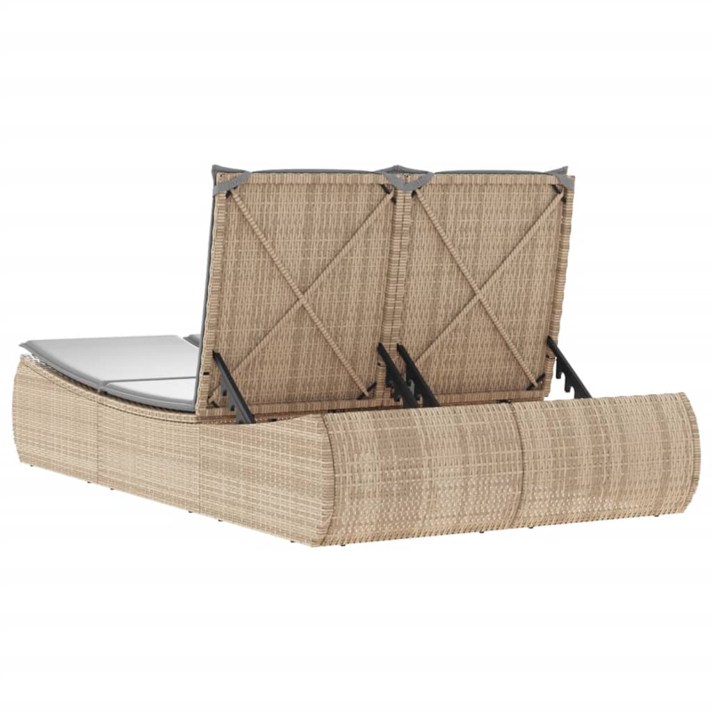8721012451070_g_en_hd_4 vidaXL Double Sun Lounger with Cushions Beige Poly Rattan - Image 6