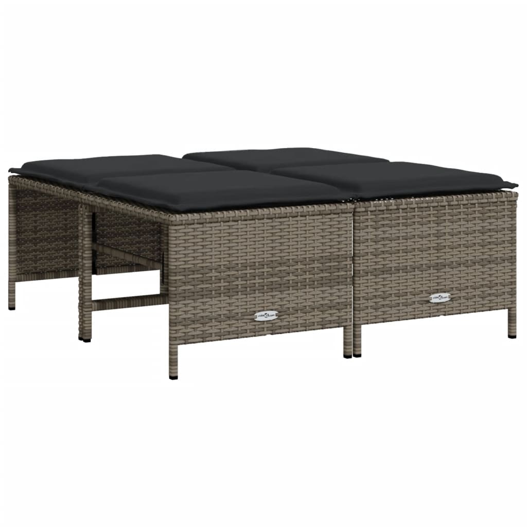 8721012452046_a_en_hd_1 vidaXL Garden Stools with Cushions 4 pcs Grey Poly Rattan - Image 2