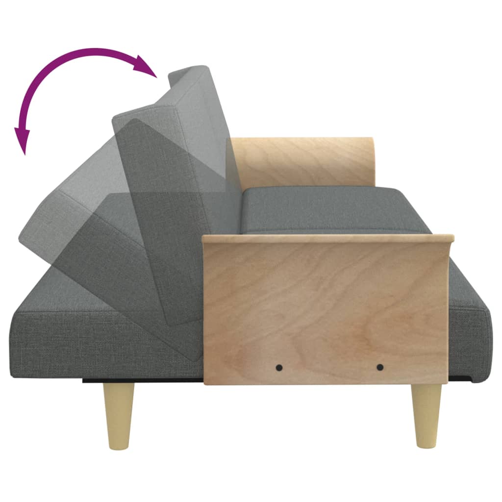 8721012453180_g_en_hd_4 vidaXL 2-Seater Sofa Bed with Pillows and Footstool Dark Grey Velvet - Image 6