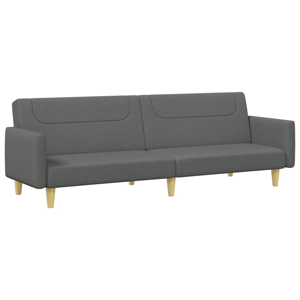 8721012453463_g_en_hd_2 vidaXL 2-Seater Sofa Bed with Footstool Dark Grey Fabric - Image 4