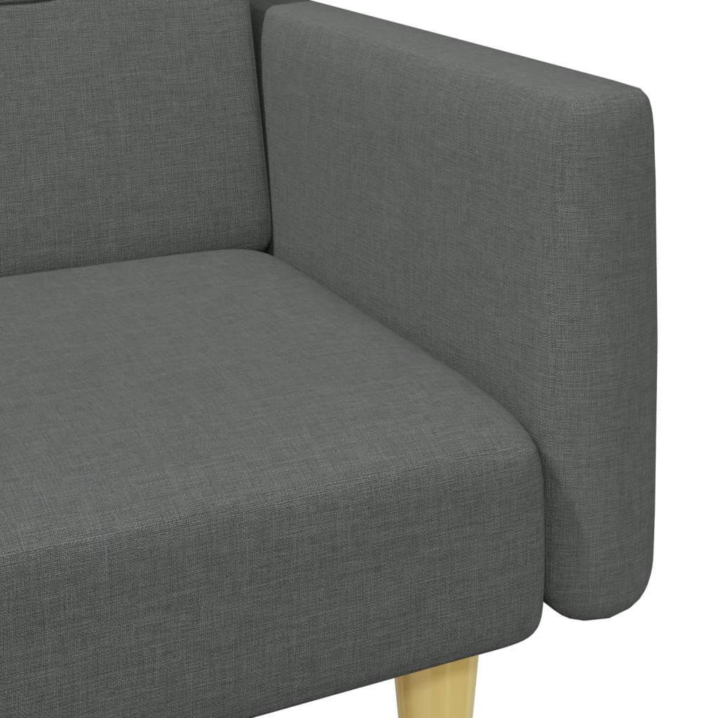 8721012453463_g_en_hd_7 vidaXL 2-Seater Sofa Bed with Footstool Dark Grey Fabric - Image 9