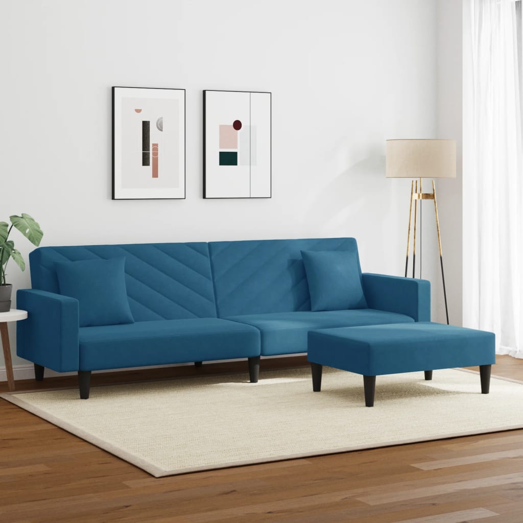 8721012453692_g_en_hd_1 vidaXL 2 Piece Sofa Set with Pillows Blue Velvet - Image 3