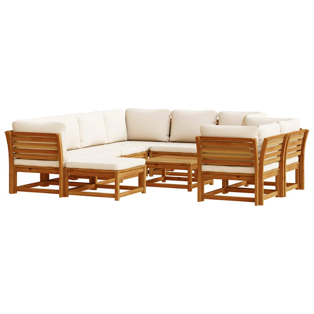 8721012454217_a_en_hd_1 vidaXL 10 Piece Garden Lounge Set with Cushions Solid Wood Acacia - Image 2