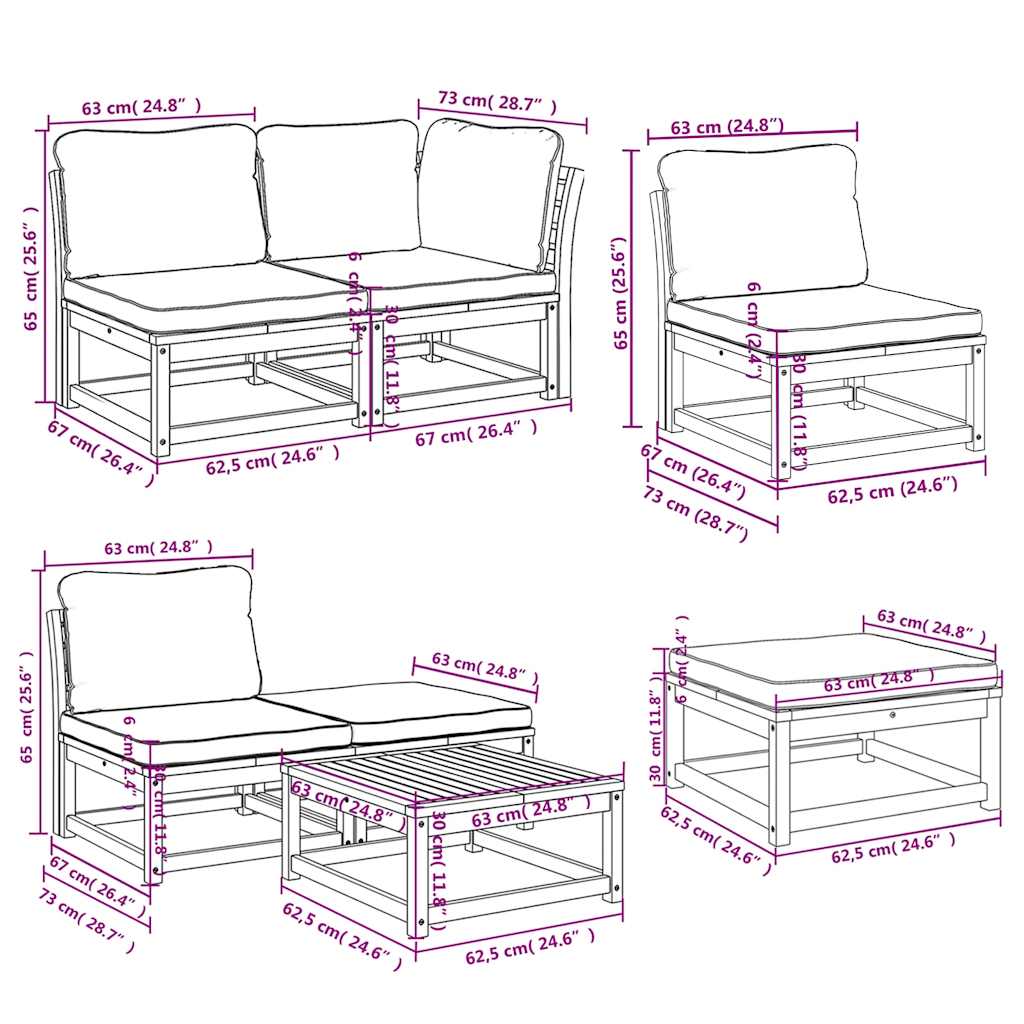 8721012454224_g_en_hd_8 vidaXL 11 Piece Garden Lounge Set with Cushions Solid Wood Acacia - Image 10