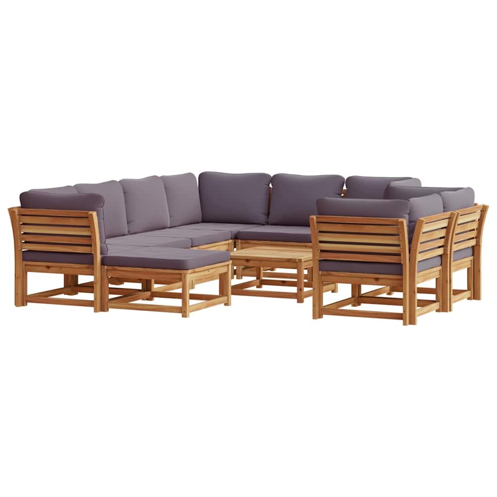 8721012454446_a_en_hd_1 vidaXL 10 Piece Garden Lounge Set with Cushions Solid Wood Acacia - Image 2