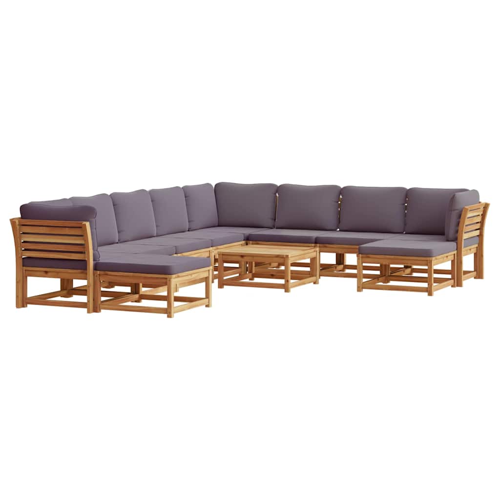 8721012454453_a_en_hd_1 vidaXL 11 Piece Garden Lounge Set with Cushions Solid Wood Acacia - Image 2