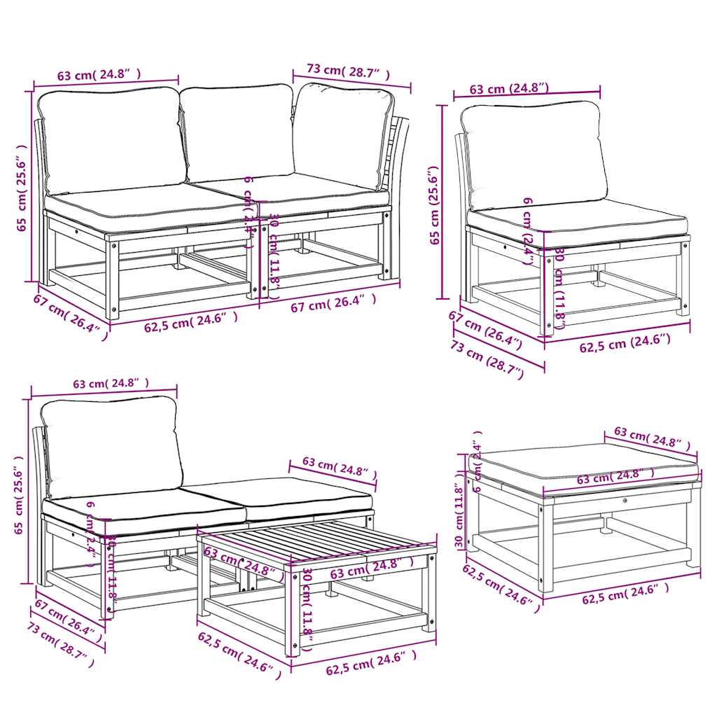 8721012454453_g_en_hd_8 vidaXL 11 Piece Garden Lounge Set with Cushions Solid Wood Acacia - Image 10