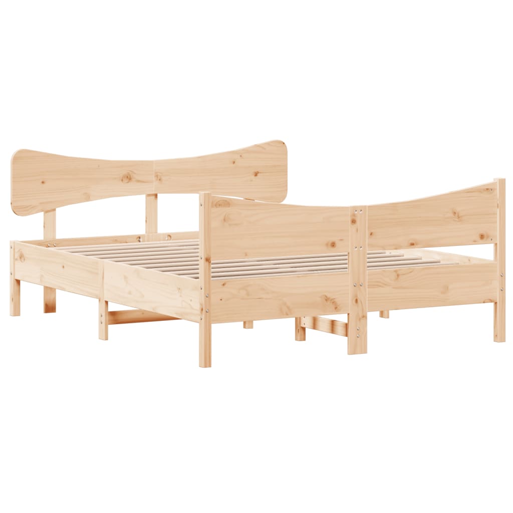 8721012454804_g_en_hd_1 vidaXL Bed Frame without Mattress 150x200 cm Solid Wood Pine - Image 3
