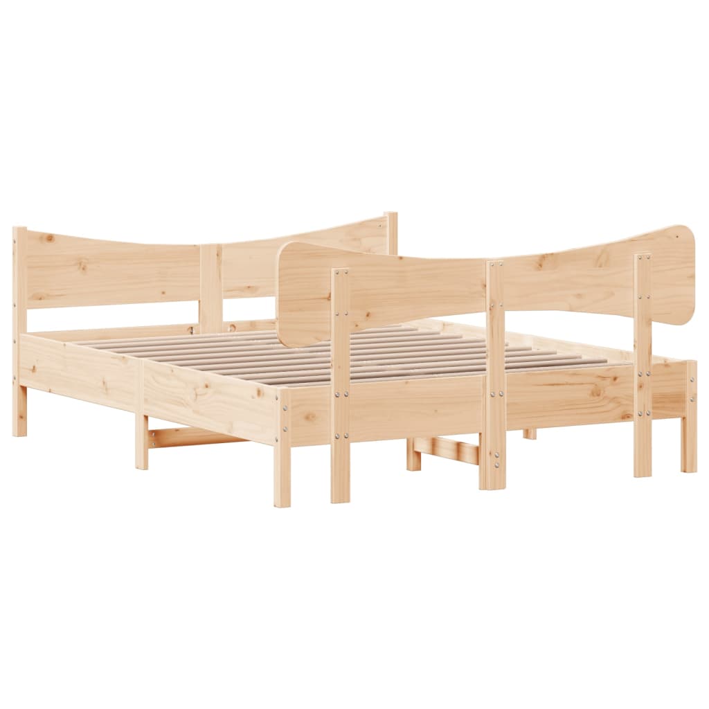 8721012454804_g_en_hd_4 vidaXL Bed Frame without Mattress 150x200 cm Solid Wood Pine - Image 6