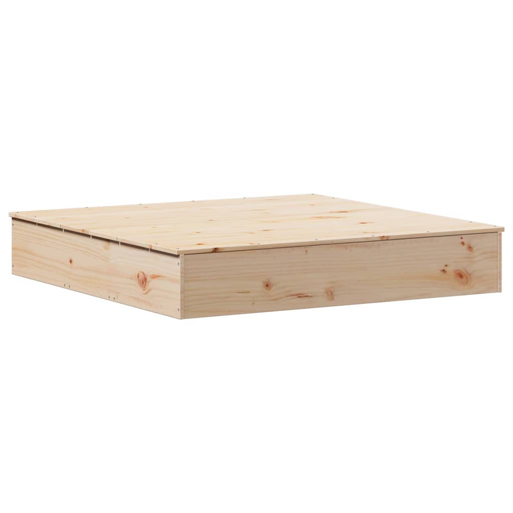 8721012457287_a_en_hd_1 vidaXL Sandpit with Cover 111x111x19.5 cm Solid Wood Pine - Image 2