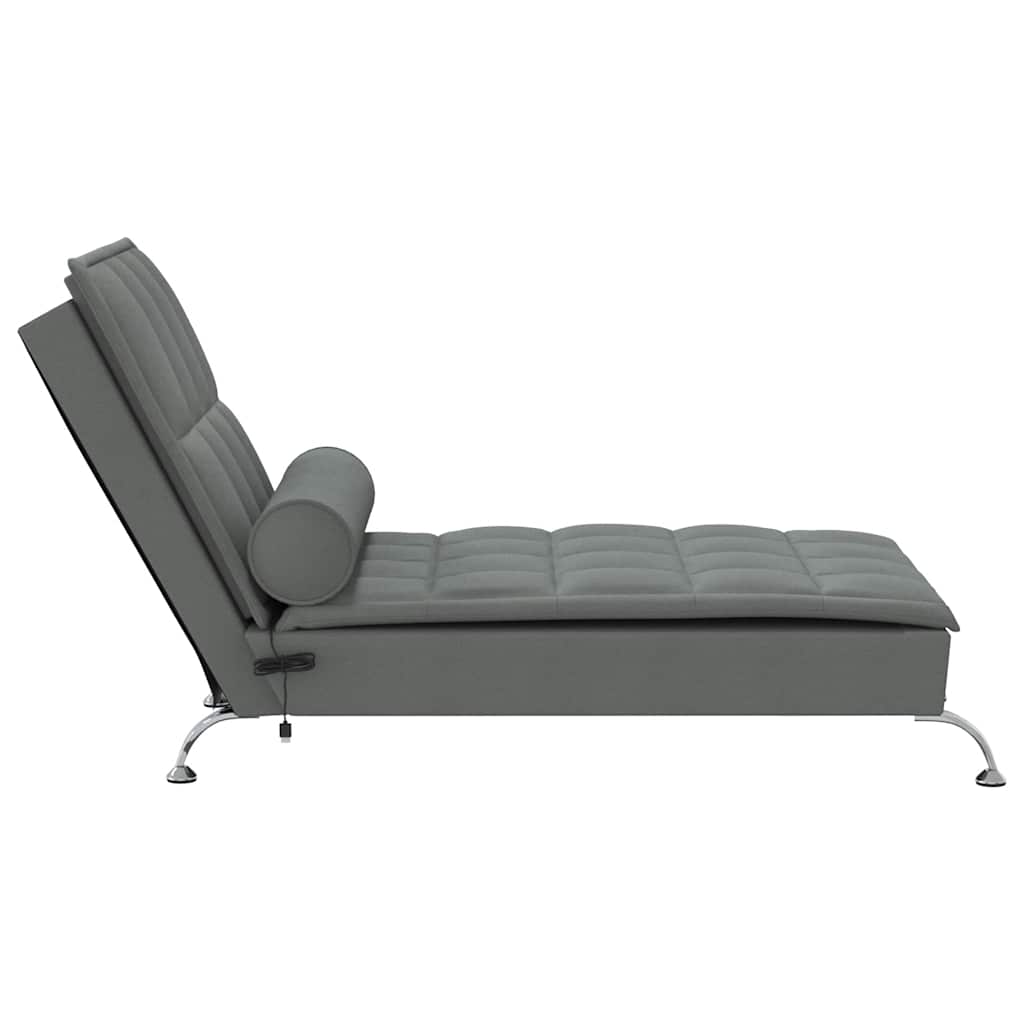 8721012458116_g_en_hd_3 vidaXL Massage Chaise Lounge with Bolster Dark Grey Fabric - Image 5
