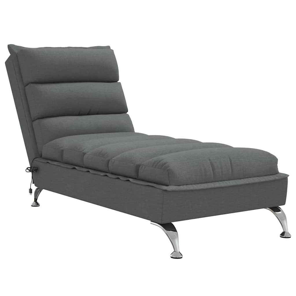8721012458437_a_en_hd_1 vidaXL Massage Chaise Lounge with Cushions Dark Grey Fabric - Image 2