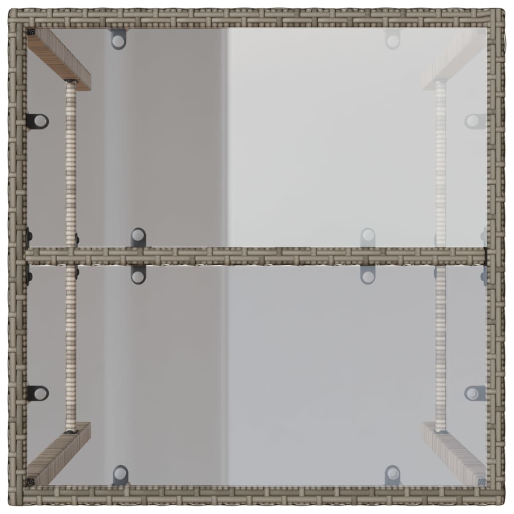 8721012459519_g_en_hd_6 vidaXL Outdoor Bar Table Grey 70x70x110 cm Poly Rattan - Image 8