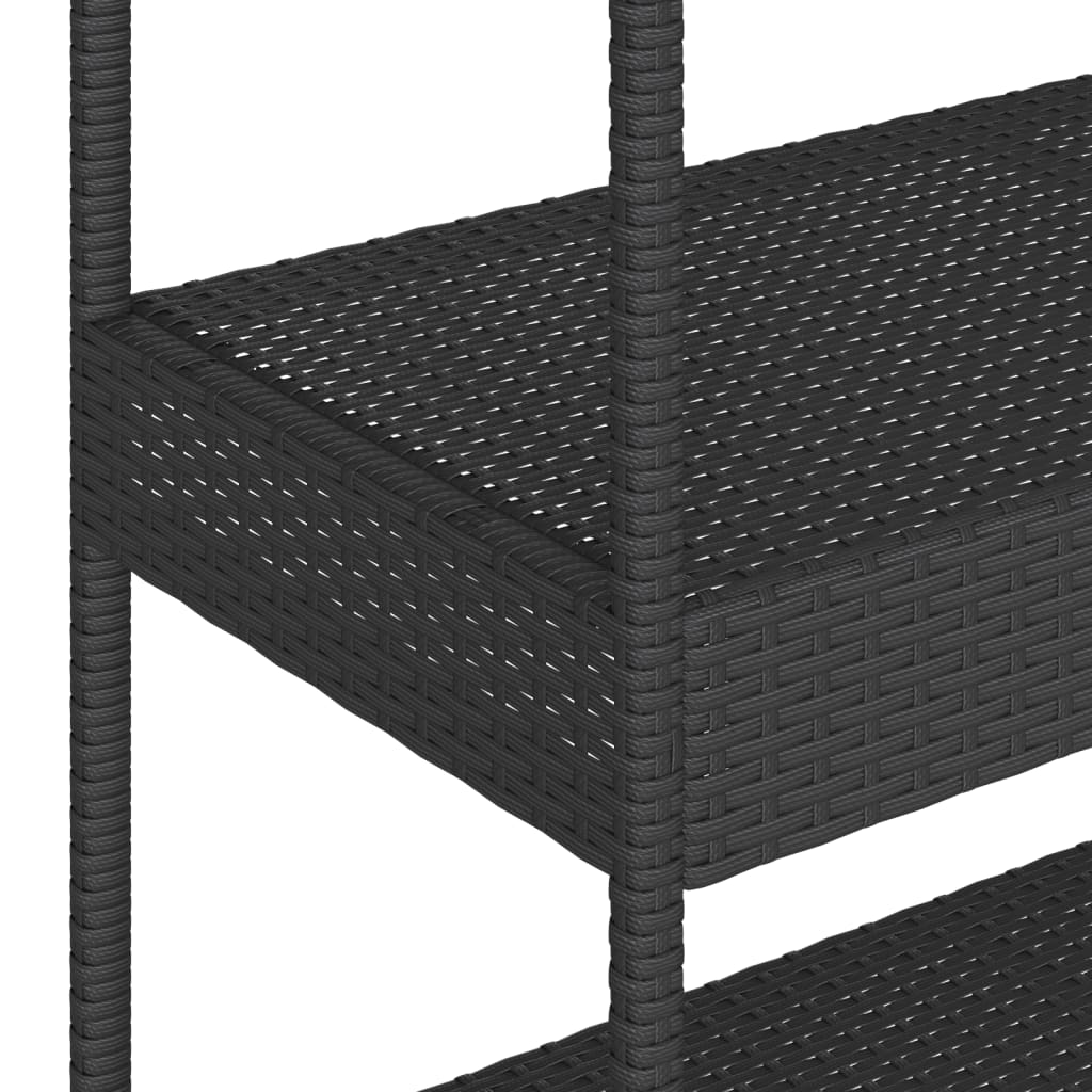 8721012459793_g_en_hd_8 vidaXL Bar Cart 3-Tier Black Poly Rattan and Solid Wood Acacia - Image 10