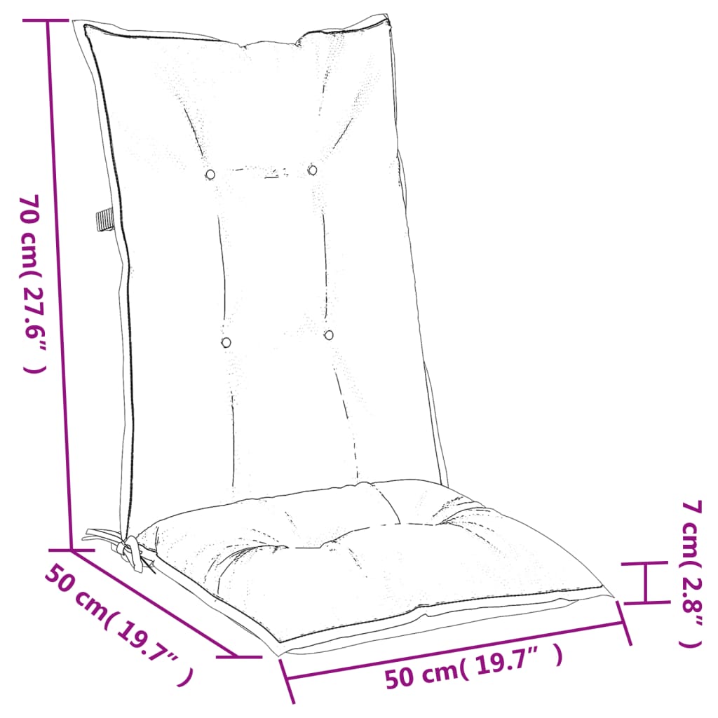 8721012460065_g_en_hd_9 vidaXL Highback Chair Cushions 6 pcs Melange Anthracite 120x50x7 cm Fabric - Image 11