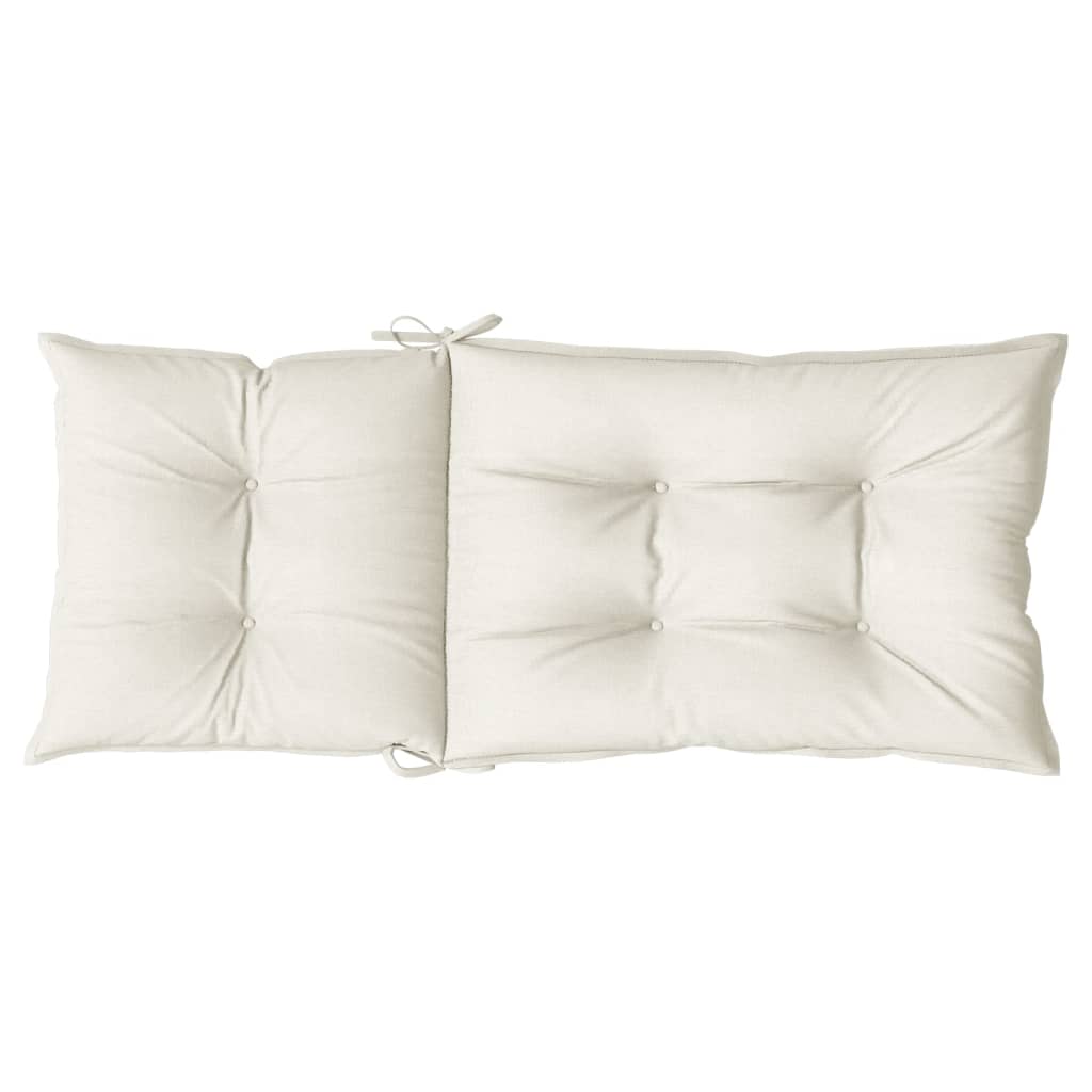 8721012460157_g_en_hd_5 vidaXL Highback Chair Cushions 6 pcs Melange Cream 120x50x7 cm Fabric - Image 7