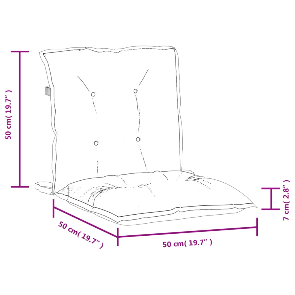 8721012460485_g_en_hd_9 vidaXL Lowback Chair Cushions 6 pcs Melange Cream 100x50x7 cm Fabric - Image 11