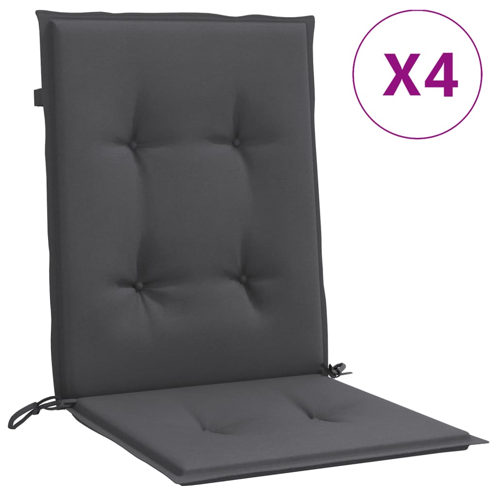 8721012461048_a_en_hd_1 vidaXL Lowback Chair Cushions 4 pcs Melange Anthracite 100x50x4 cm Fabric - Image 2