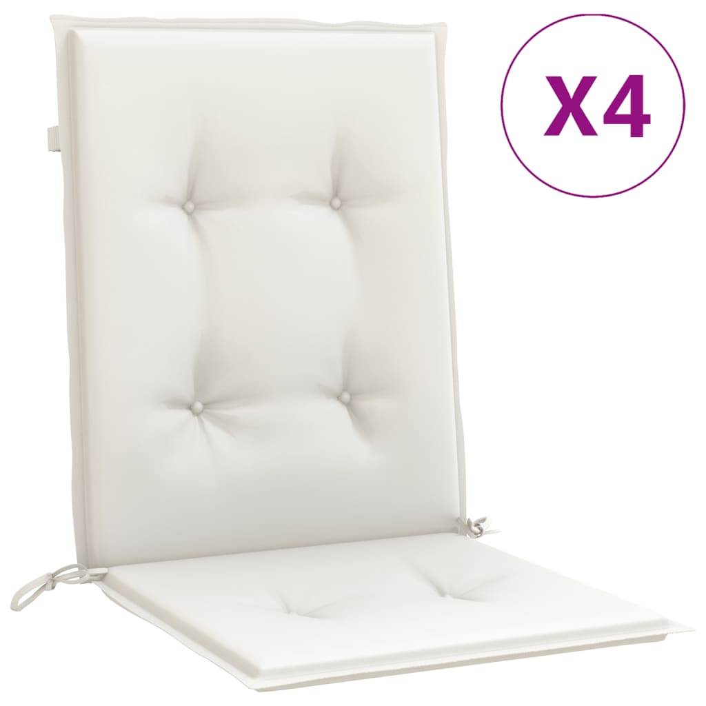 8721012461130_a_en_hd_1 vidaXL Lowback Chair Cushions 4 pcs Melange Cream 100x50x4 cm Fabric - Image 2