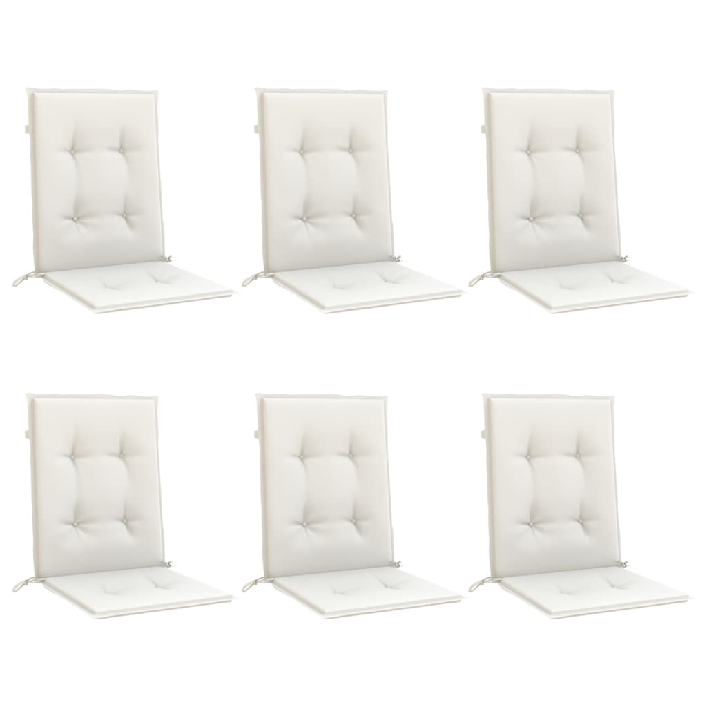 8721012461147_g_en_hd_1 vidaXL Lowback Chair Cushions 6 pcs Melange Cream 100x50x4 cm Fabric - Image 3
