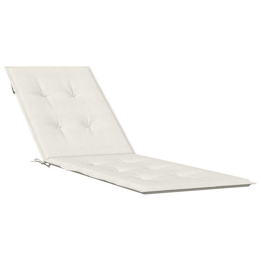 8721012461505_a_en_hd_1 vidaXL Deck Chair Cushion Melange Cream (75+105)x50x4 cm Fabric - Image 2