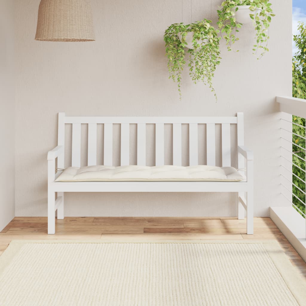 8721012462168_g_en_hd_1 vidaXL Garden Bench Cushion Melange Cream 150x50x7 cm Fabric - Image 3