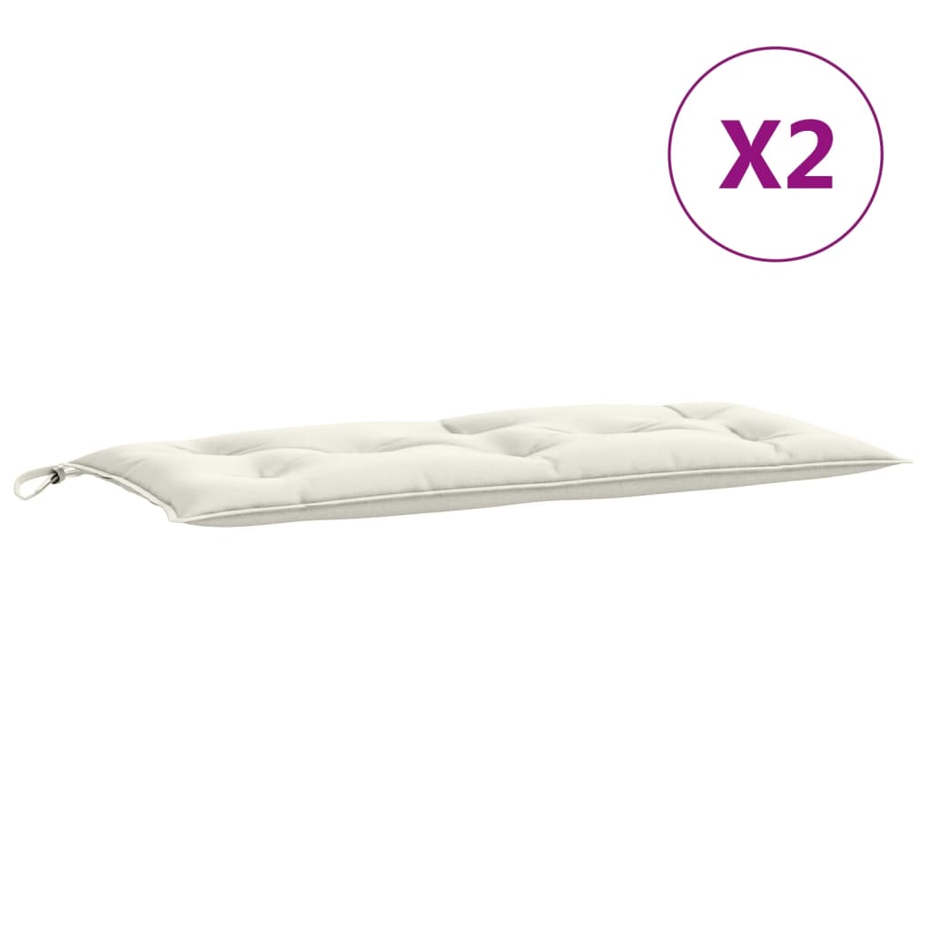 8721012462496_g_en_hd_2 vidaXL Garden Bench Cushions 2 pcs Melange Cream 100x50x7 cm Fabric - Image 4