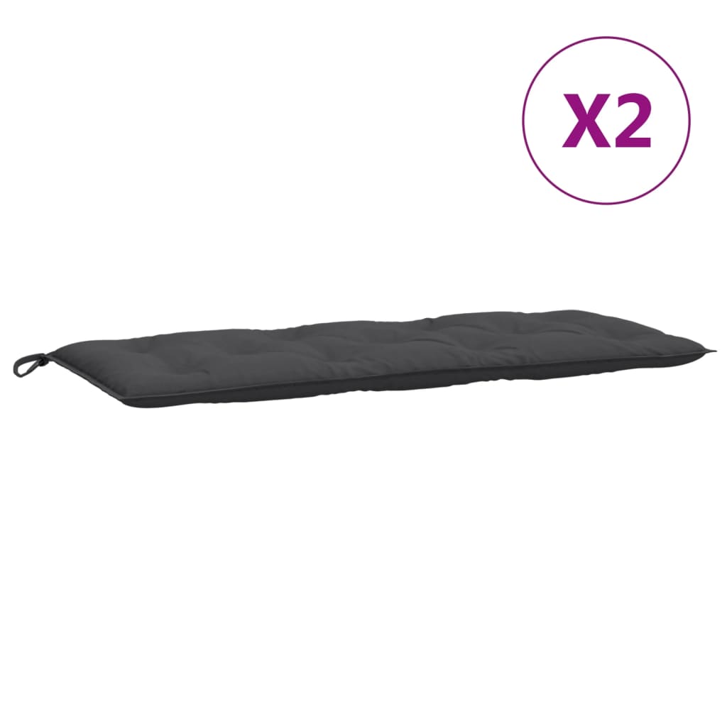 8721012462571_g_en_hd_2 vidaXL Garden Bench Cushions 2 pcs Melange Anthracite 120x50x7 cm Fabric - Image 4