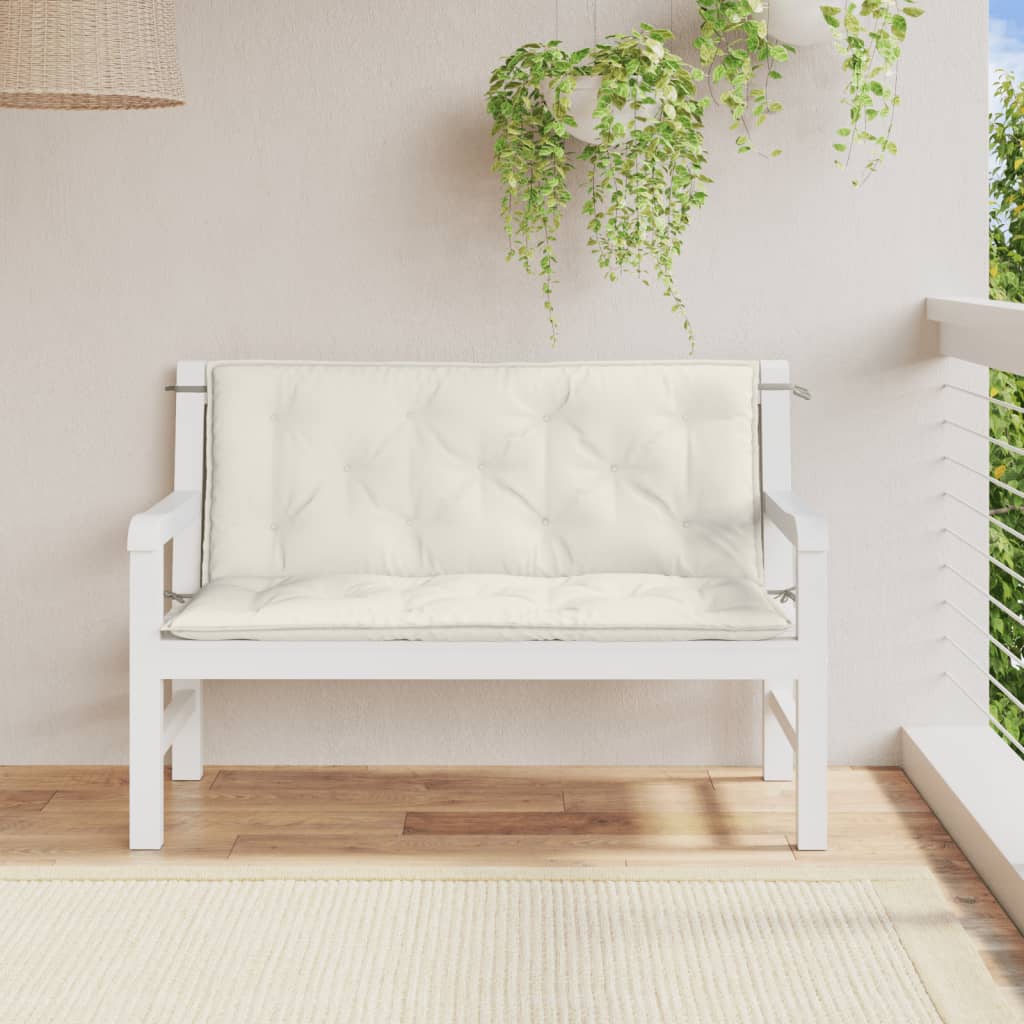 8721012462601_g_en_hd_1 vidaXL Garden Bench Cushions 2 pcs Melange Cream 120x50x7 cm Fabric - Image 3