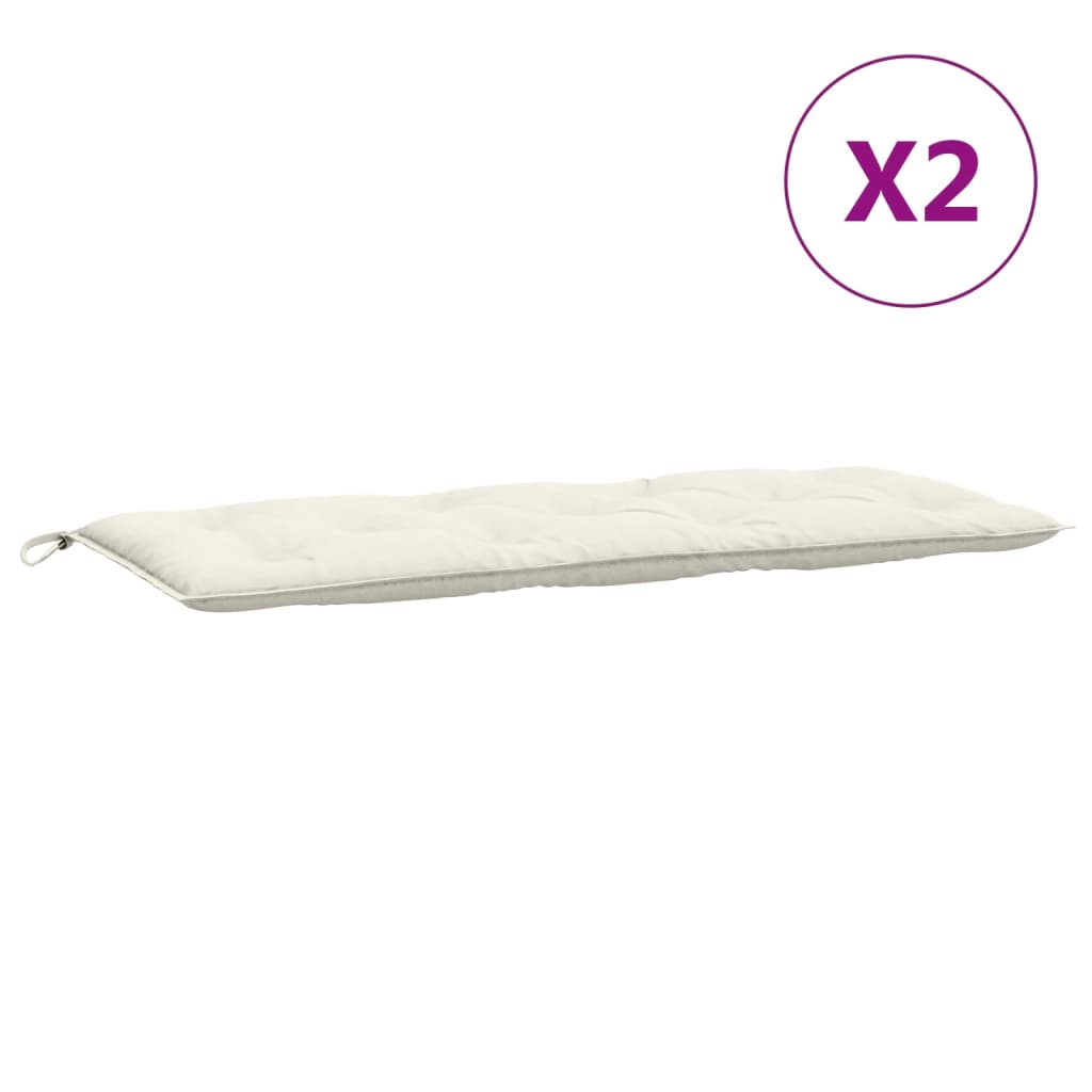 8721012462601_g_en_hd_2 vidaXL Garden Bench Cushions 2 pcs Melange Cream 120x50x7 cm Fabric - Image 4