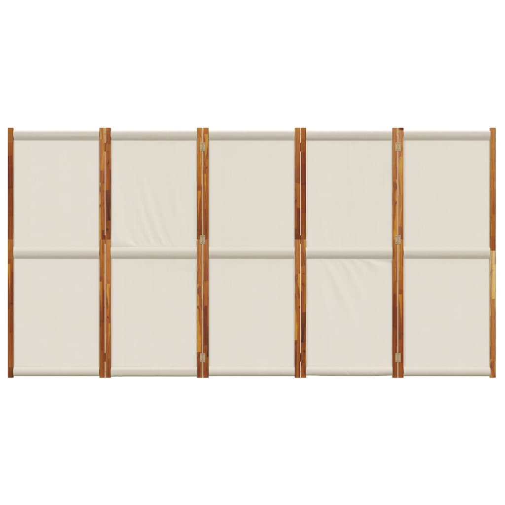 8721012464247_g_en_hd_2 vidaXL 5-Panel Room Divider Light Grey 350x180 cm - Image 4