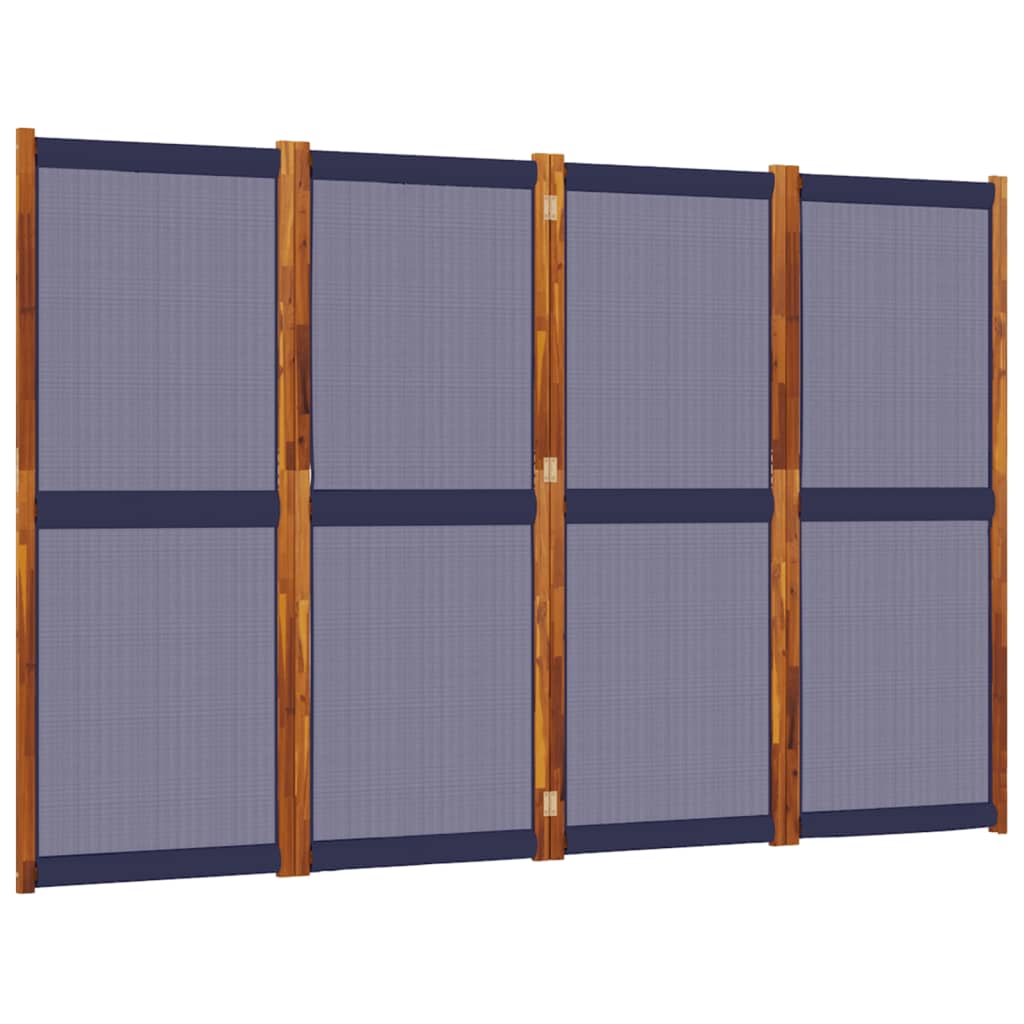 8721012464278_a_en_hd_1 vidaXL 4-Panel Room Divider Dark Blue 280x180 cm - Image 2