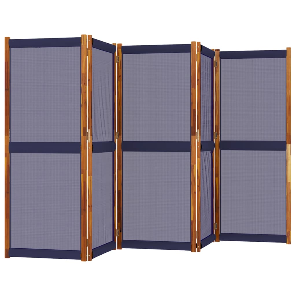 8721012464285_g_en_hd_1 vidaXL 5-Panel Room Divider Dark Blue 350x180 cm - Image 3
